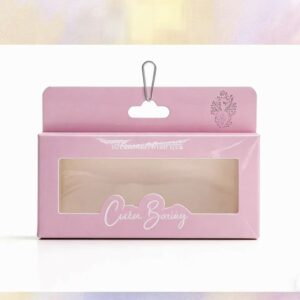 paper box for eyelash with hang tab